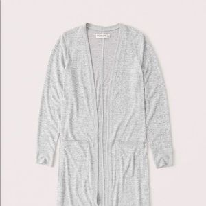 Gray Cardigan Sweater